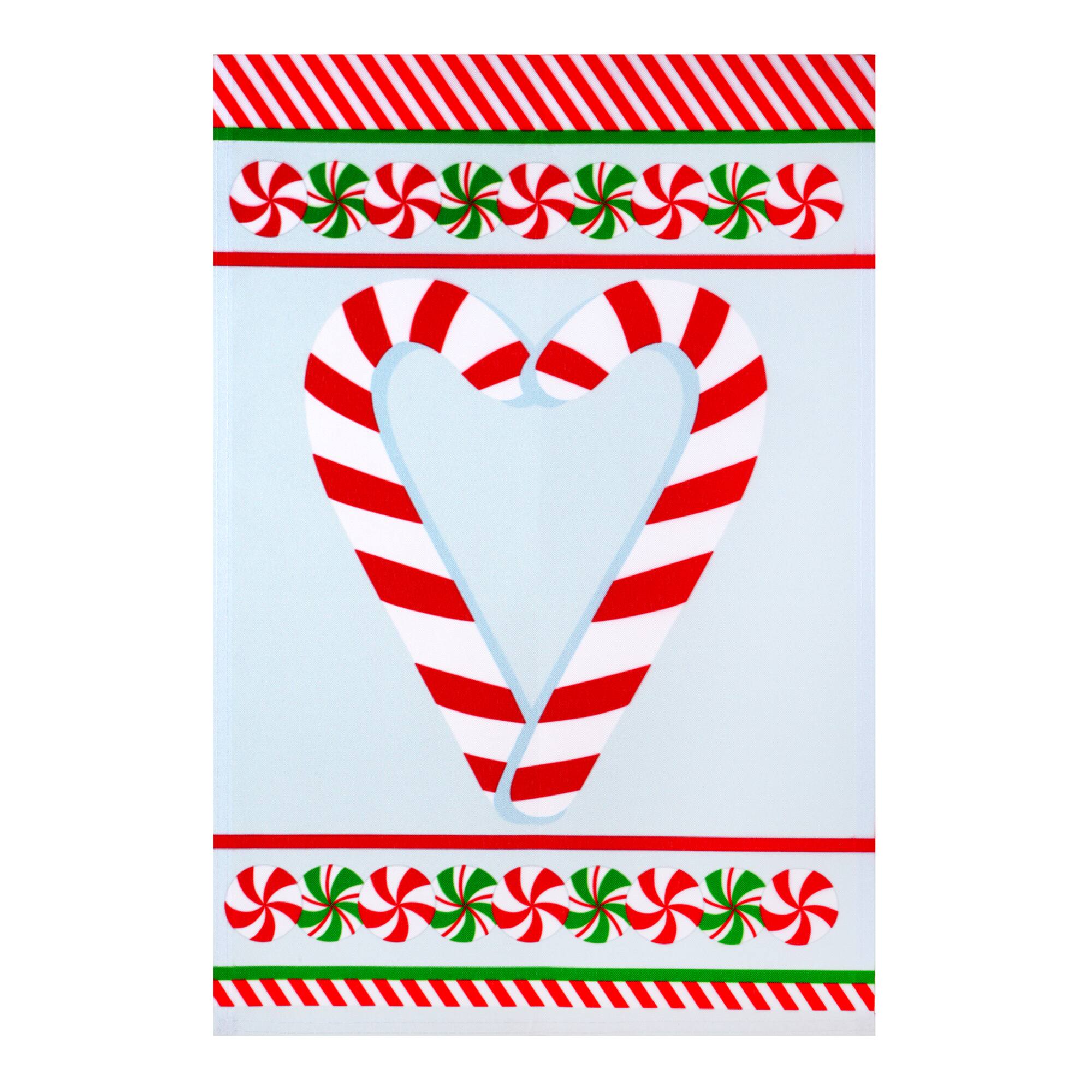 Candy Cane Heart Garden Flag by Ashland®